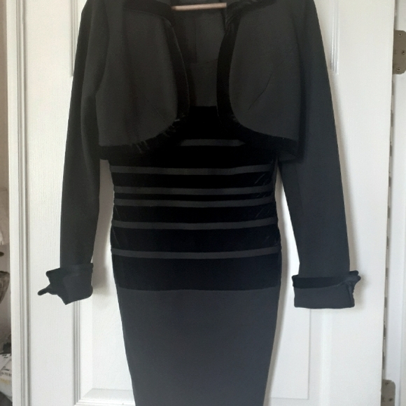 Black dress with jacket - Picture 1 of 3